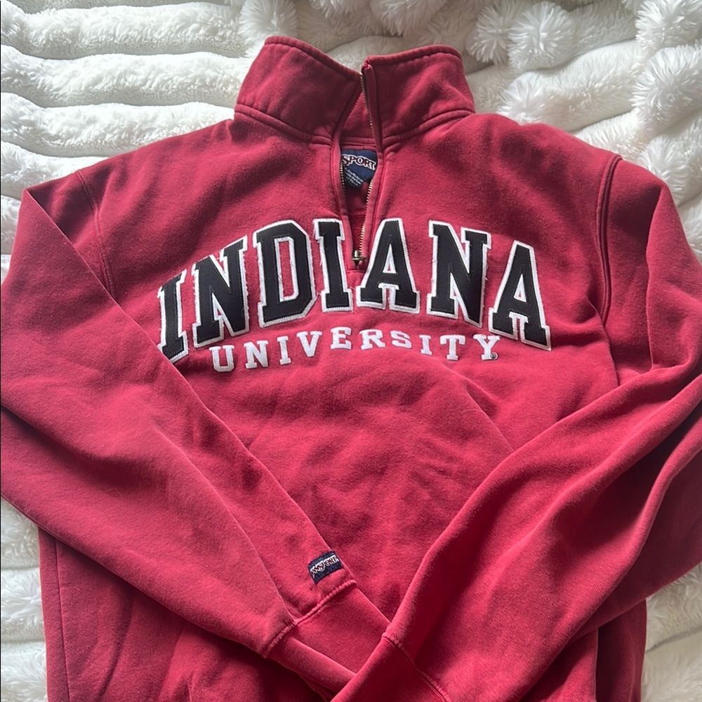 Indiana University quarter zip sweatshirt